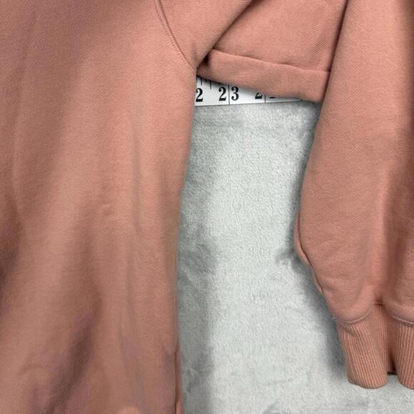 Nike Pink Crewneck Sweatshirt Multi Swoosh Embroidery Women Sz Medium Y2K Casual - Picture 8 of 8